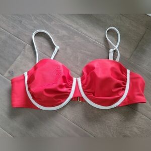 Wild Fable Swim Top - Red/White - Large